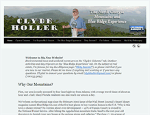 Tablet Screenshot of clydeholler.net